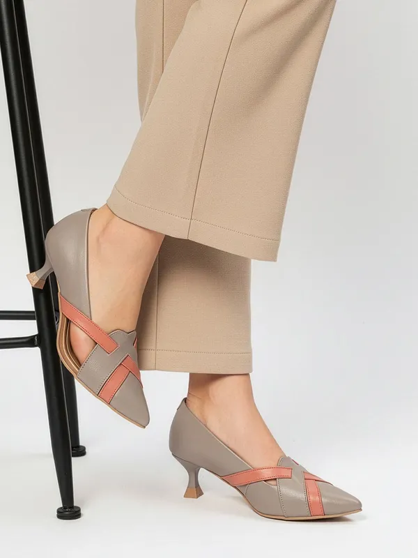 Grey_Synthetic_Leather_Heels_For_Women