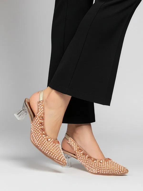 Copper_Synthetic_Heels_For_Women