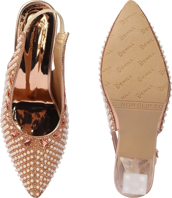 Copper_Synthetic_Heels_For_Women