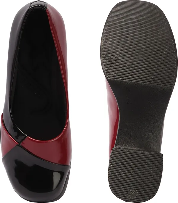 Black_Synthetic_Leather_Heels_For_Women