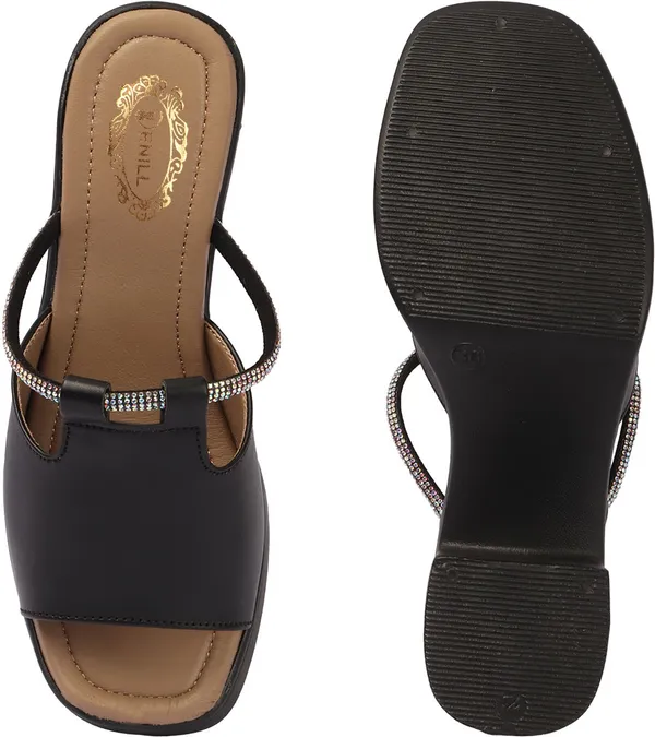 Black_Synthetic_Leather_Heels_For_Women