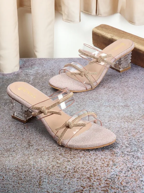 Copper_Synthetic_Heels_For_Women