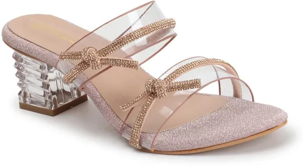Pink_Synthetic_Heels_For_Women