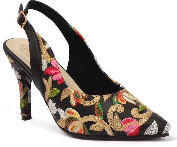 Black_Synthetic_Leather_Heels_For_Women
