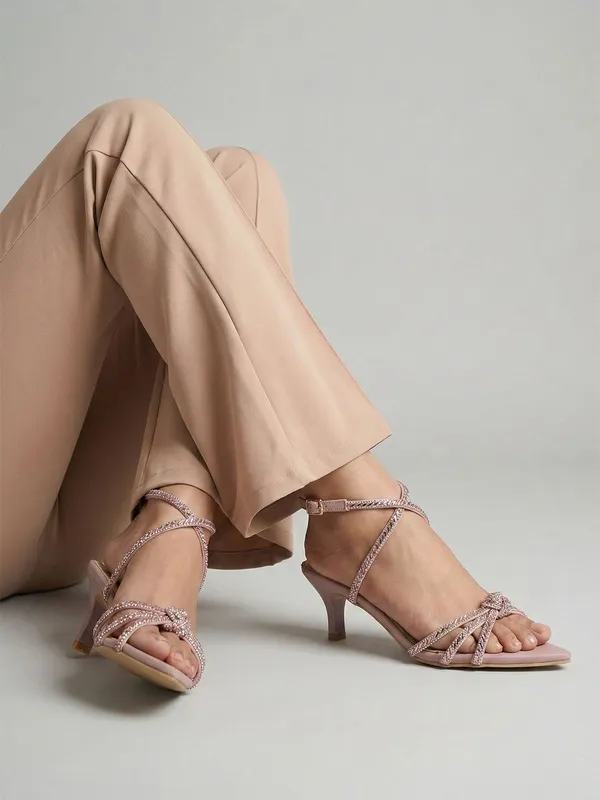 Maroon_Synthetic_Leather_Heels_For_Women