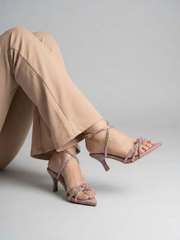 Maroon_Synthetic_Leather_Heels_For_Women