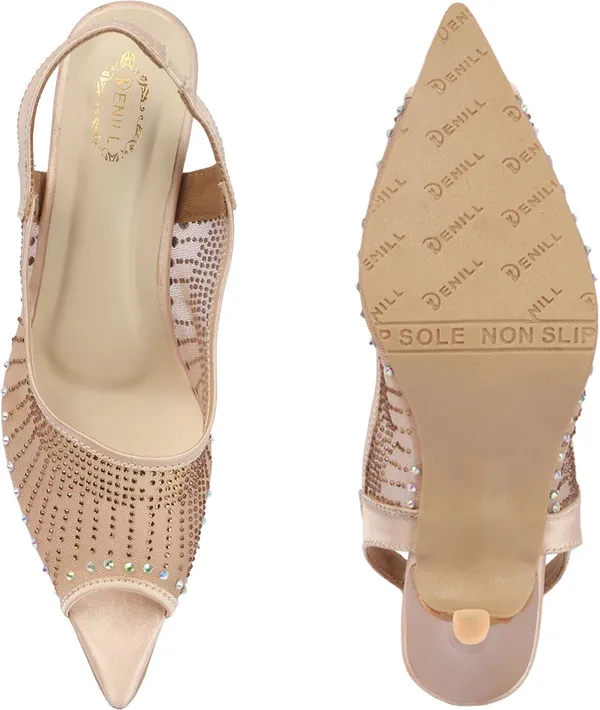 Gold_Synthetic_Leather_Heels_For_Women