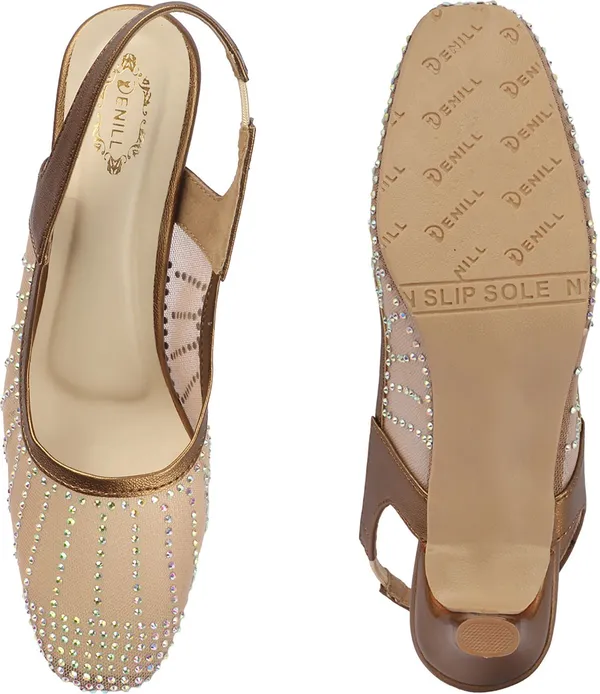 Copper_Synthetic_Leather_Heels_For_Women