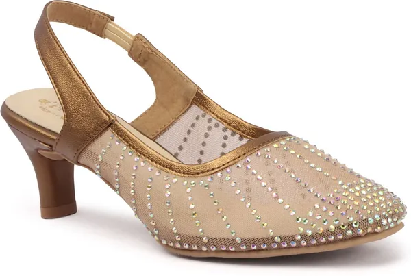 Copper_Synthetic_Leather_Heels_For_Women