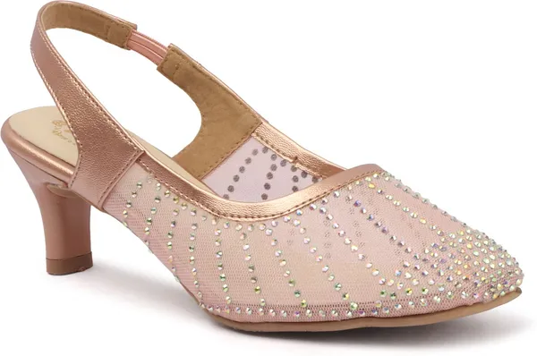 Gold_Synthetic_Leather_Heels_For_Women