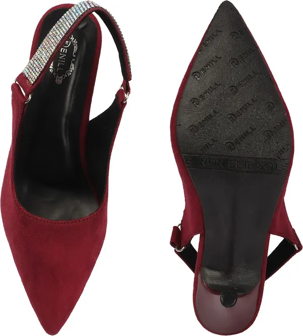 Maroon_Suede_Heels_For_Women