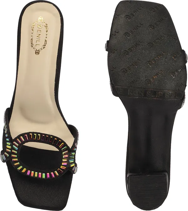 Black_Synthetic_Leather_Heels_For_Women