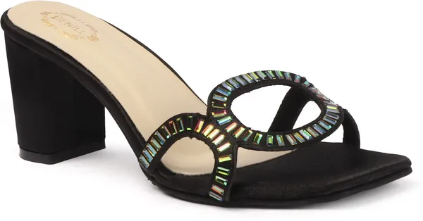 Black_Synthetic_Leather_Heels_For_Women
