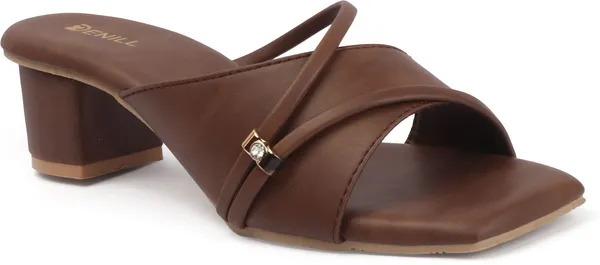 Brown_Synthetic_Leather_Heels_For_Women