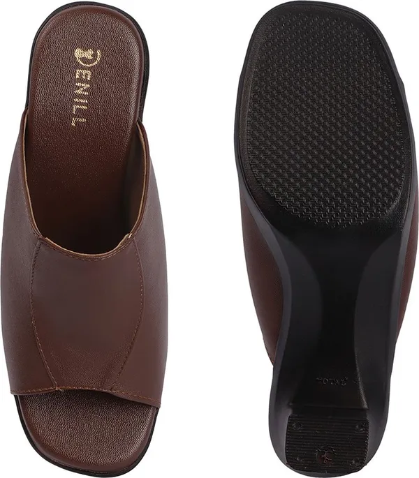 Brown_Synthetic_Leather_Heels_For_Women