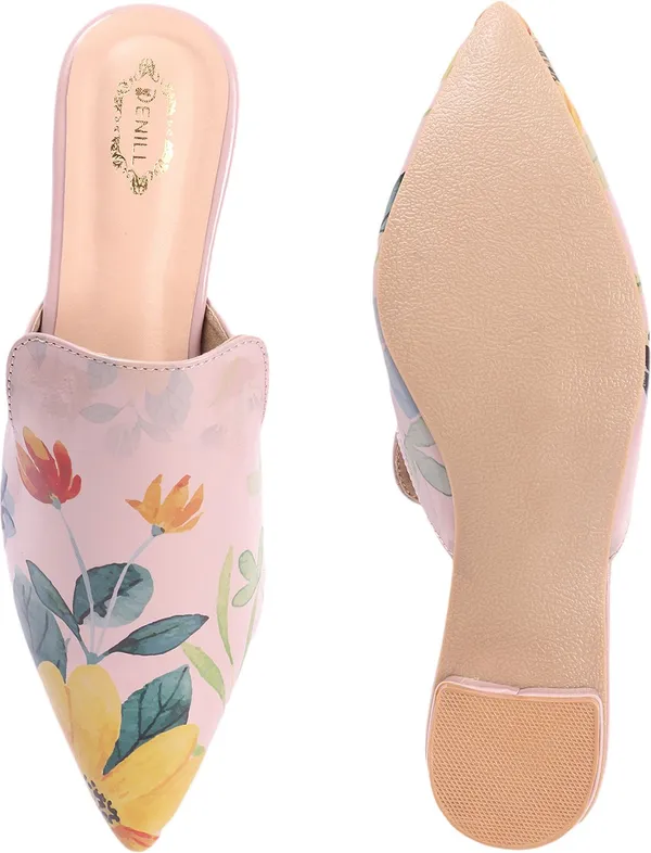 Pink_Synthetic_Leather_Heels_For_Women