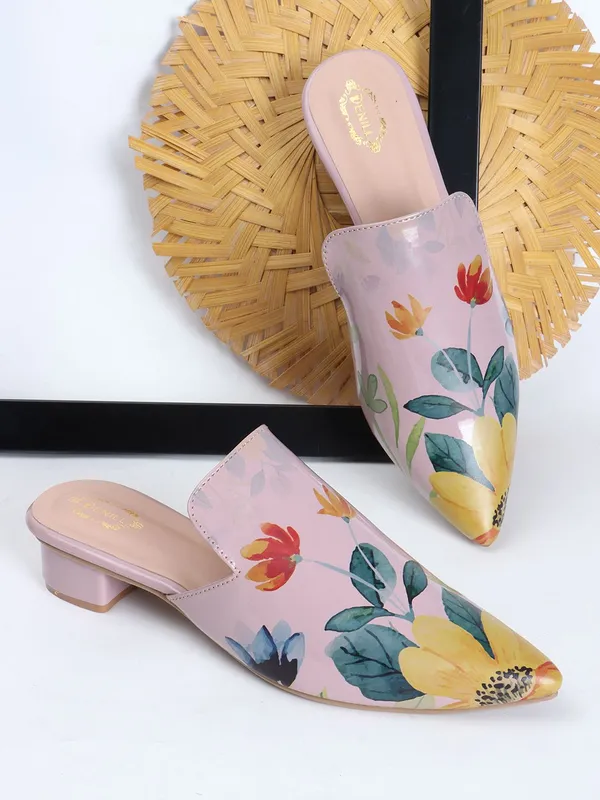 Purple_Synthetic_Leather_Heels_For_Women