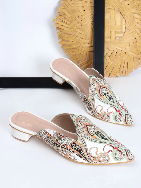 Multi_Synthetic_Leather_Heels_For_Women