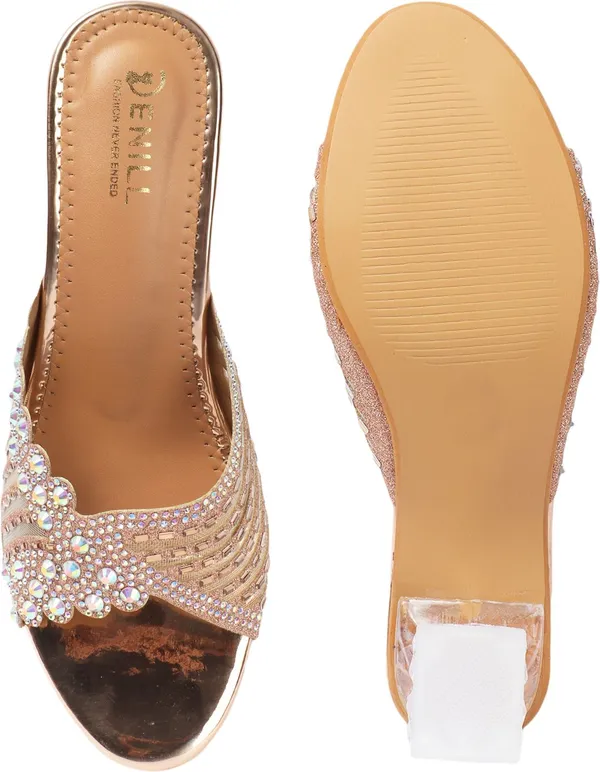 Copper_Synthetic_Heels_For_Women