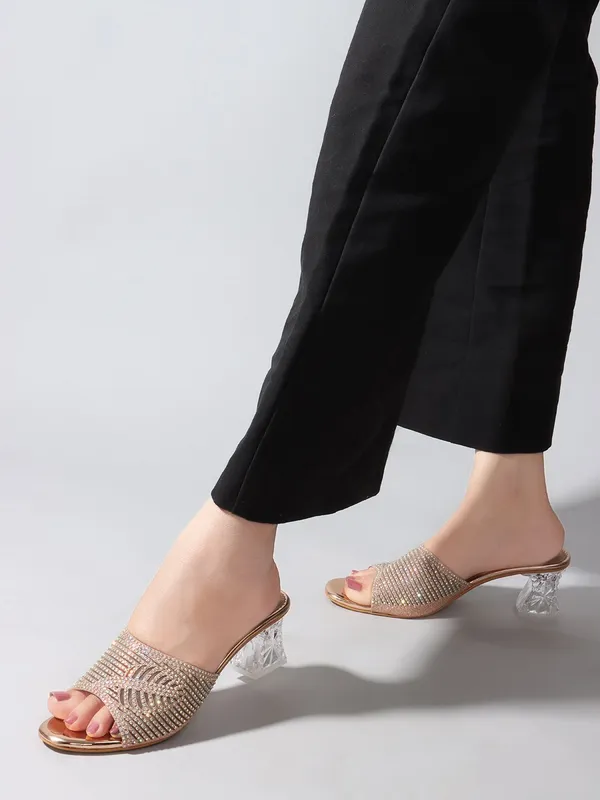 Gold_Synthetic_Heels_For_Women