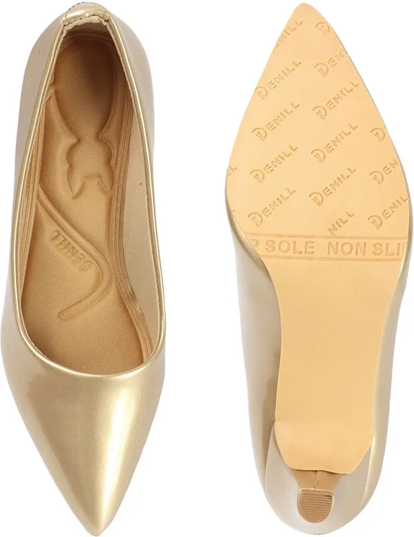 Gold_Fabric_Heels_For_Women