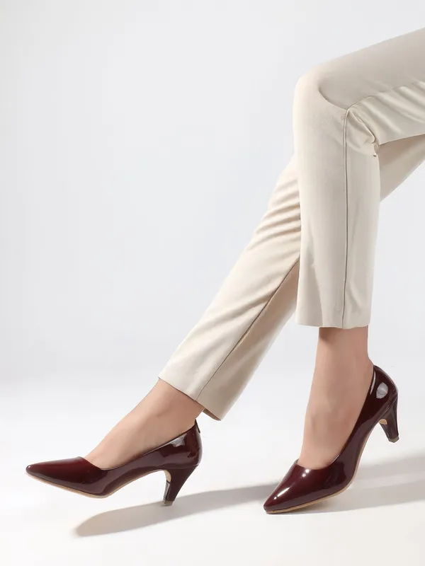 Maroon_Patent_Leather_Heels_For_Women