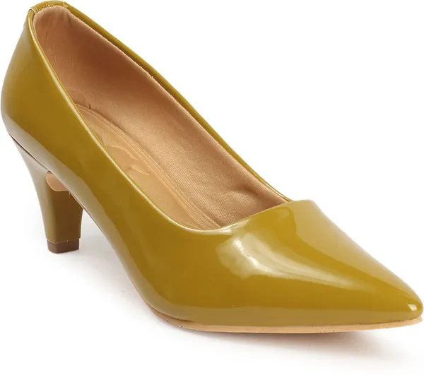 Passion_Yellow_Fabric_Heels_For_Women