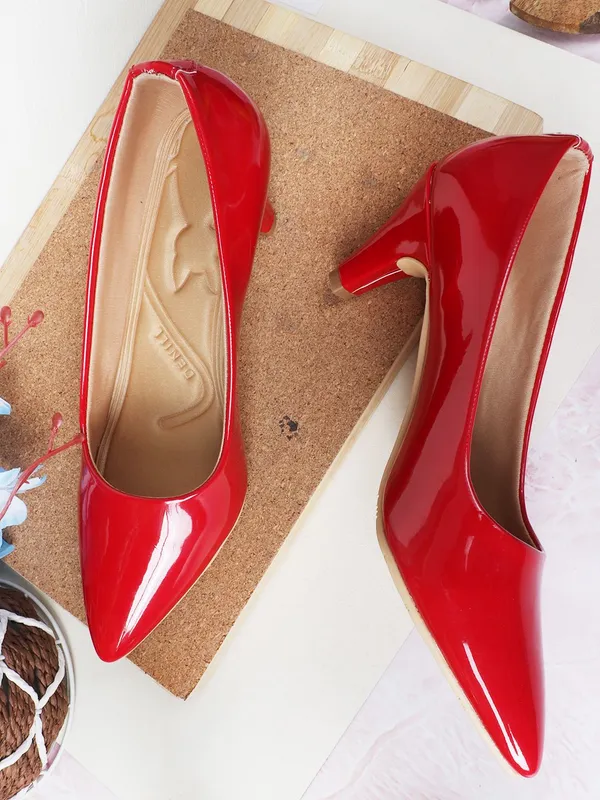 Red_Fabric_Heels_For_Women