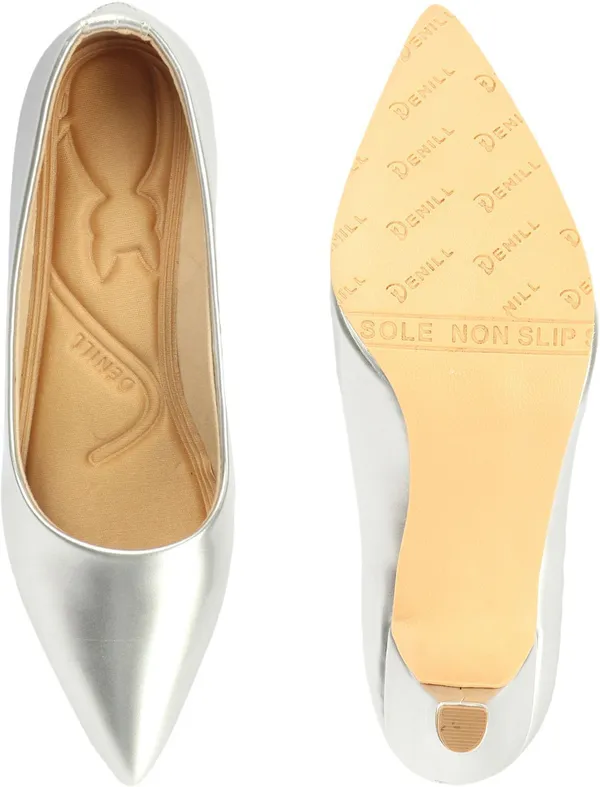 Silver_Fabric_Heels_For_Women