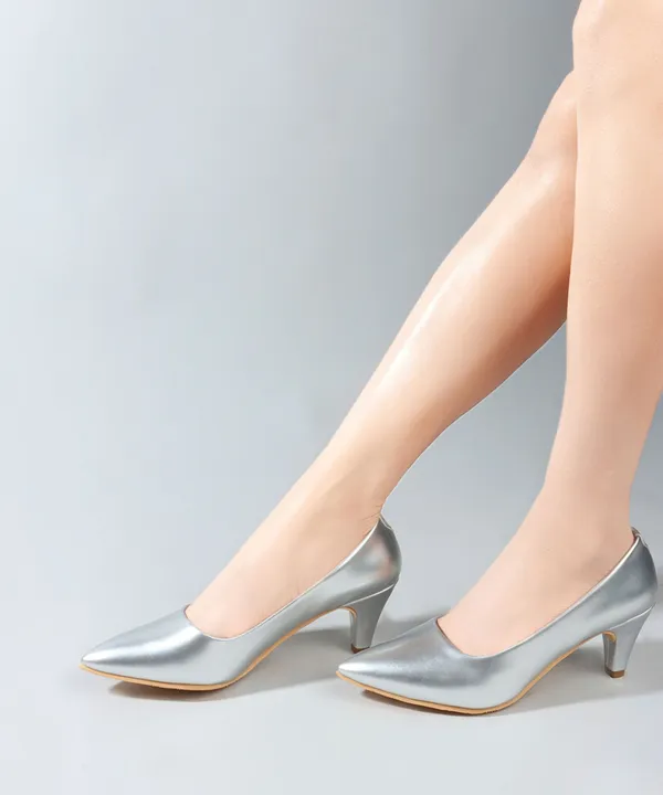 Silver_Fabric_Heels_For_Women