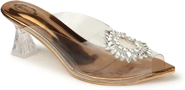Copper_Synthetic_Heels_For_Women