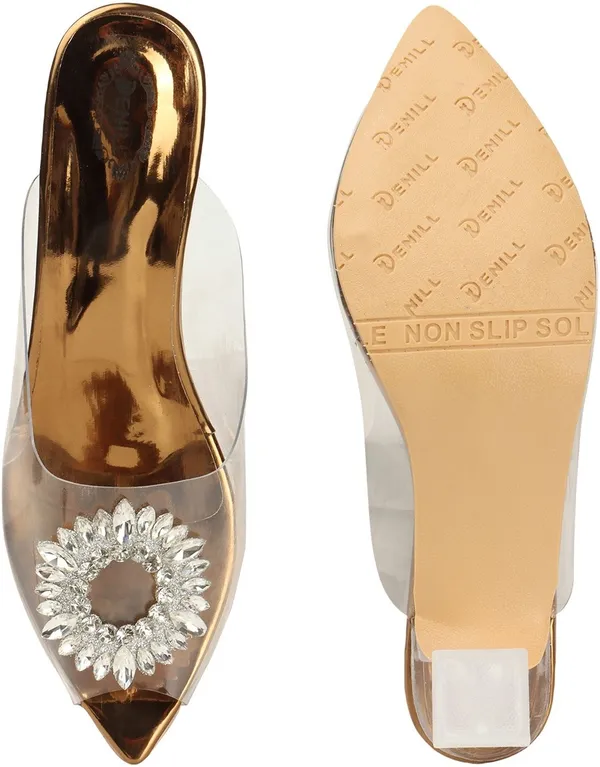 Copper_Synthetic_Heels_For_Women