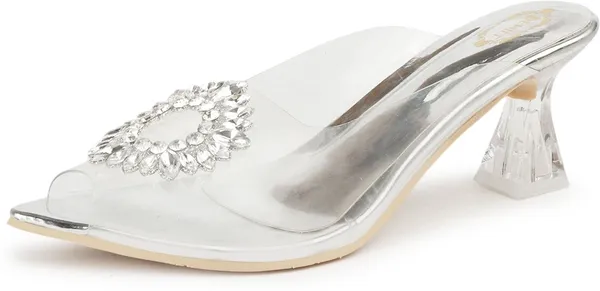 Silver_Synthetic_Heels_For_Women