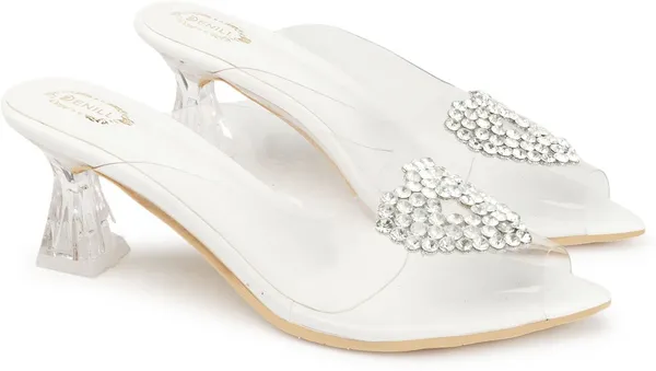White_Synthetic_Heels_For_Women