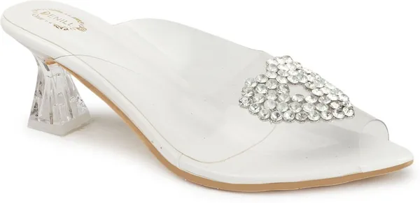 White_Synthetic_Heels_For_Women