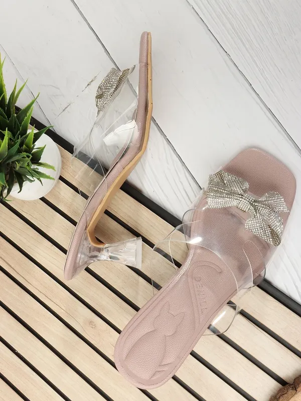 Pink_Synthetic_Heels_For_Women