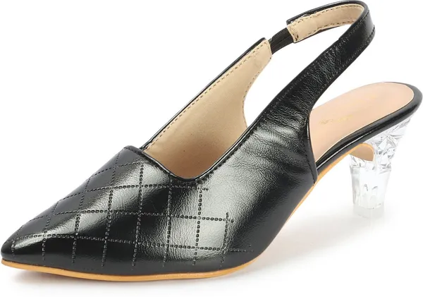 Black_Synthetic_Leather_Heels_For_Women