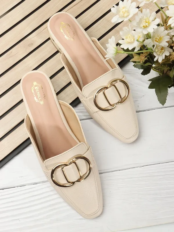 Cream_Synthetic_Wedges_For_Women