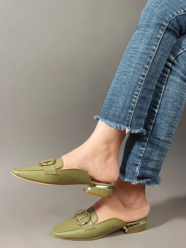 Green_Synthetic_Wedges_For_Women