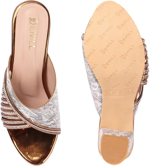 Copper_Synthetic_Heels_For_Women