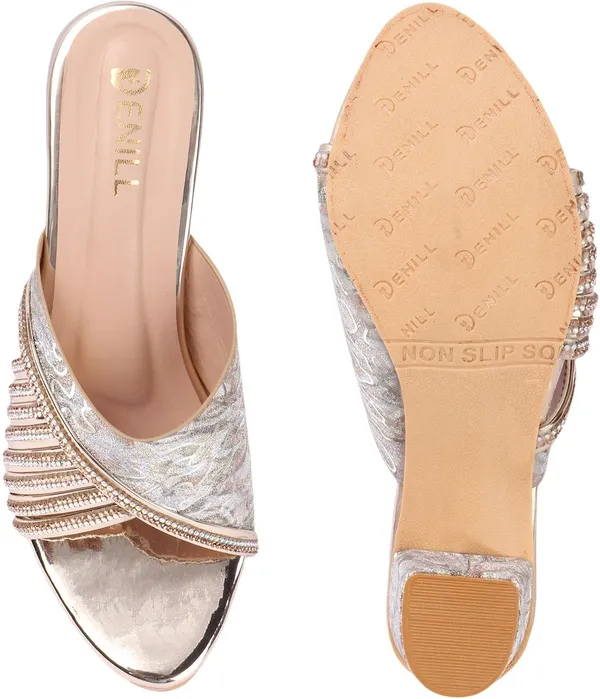 Gold_Synthetic_Heels_For_Women