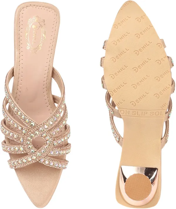 Pink_Synthetic_Heels_For_Women