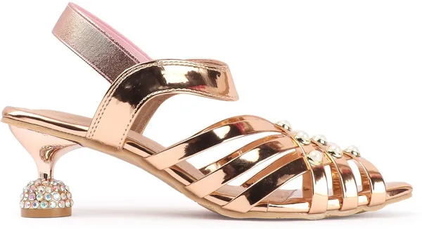 Gold_Synthetic_Heels_For_Women