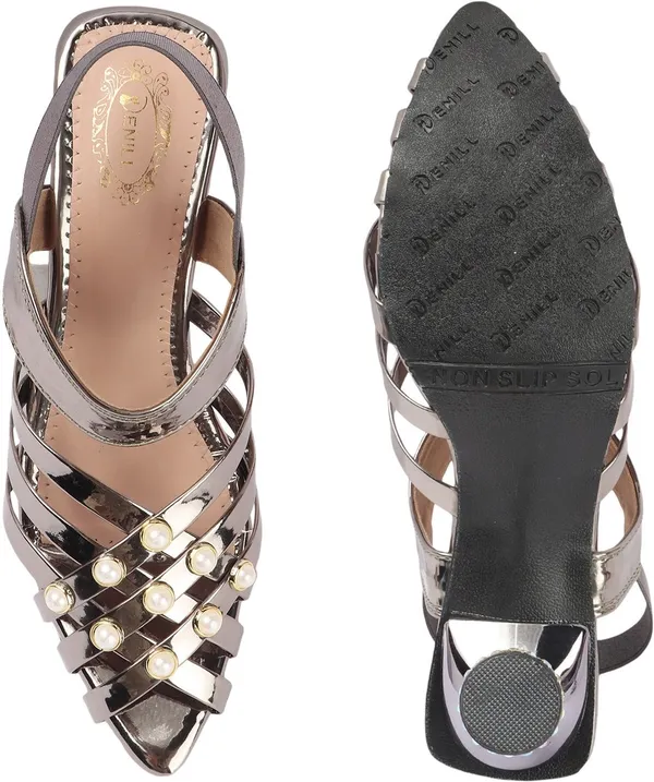 Grey_Synthetic_Heels_For_Women