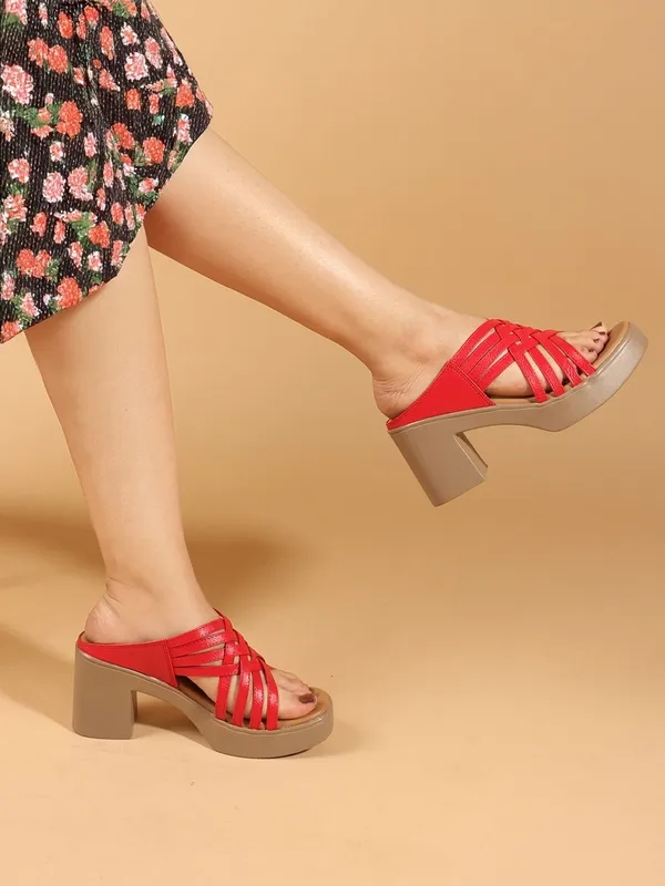 Red_Synthetic_Heels_For_Women