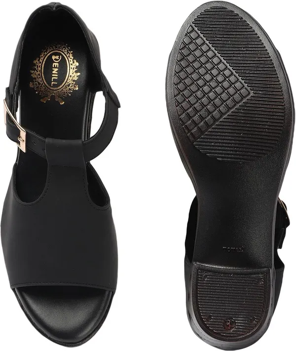Black_Synthetic_Leather_Heels_For_Women