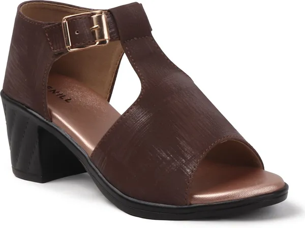 Brown_Synthetic_Leather_Heels_For_Women