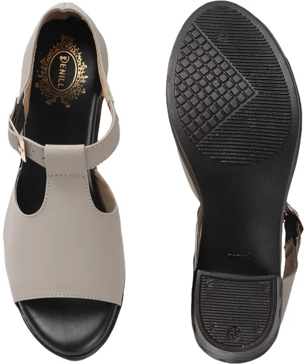 Grey_Synthetic_Leather_Heels_For_Women