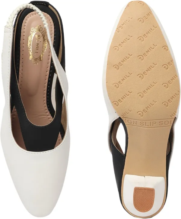 White_Synthetic_Leather_Heels_For_Women