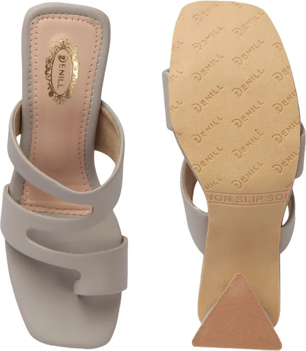 Grey_Synthetic_Leather_Heels_For_Women
